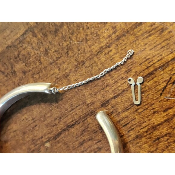 VTG Lady Elgin 19 Watch 10K Gold Filled Not Working Detached Chain Bangle Style - Picture 6 of 8